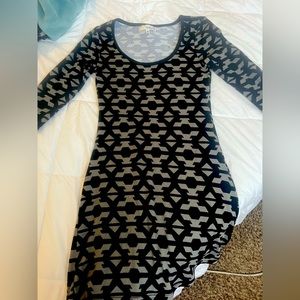 Im in love with derek patterned dress size medium